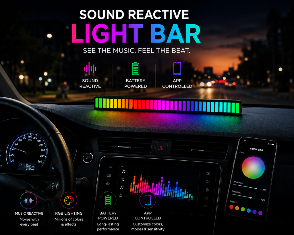 Sector 909 Sound Reactive Light Bars