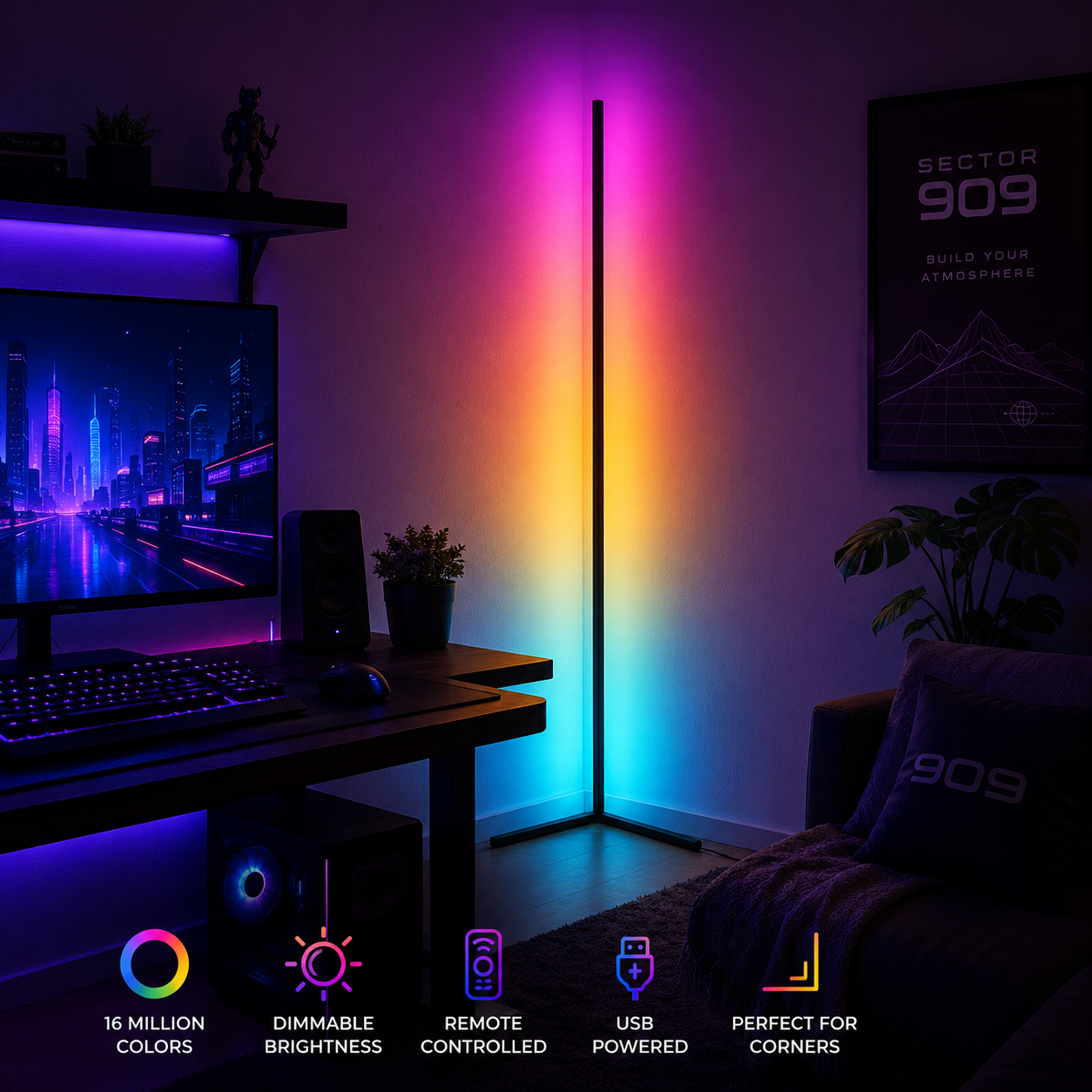 Sector 909 Dream Color Corner Lamp
