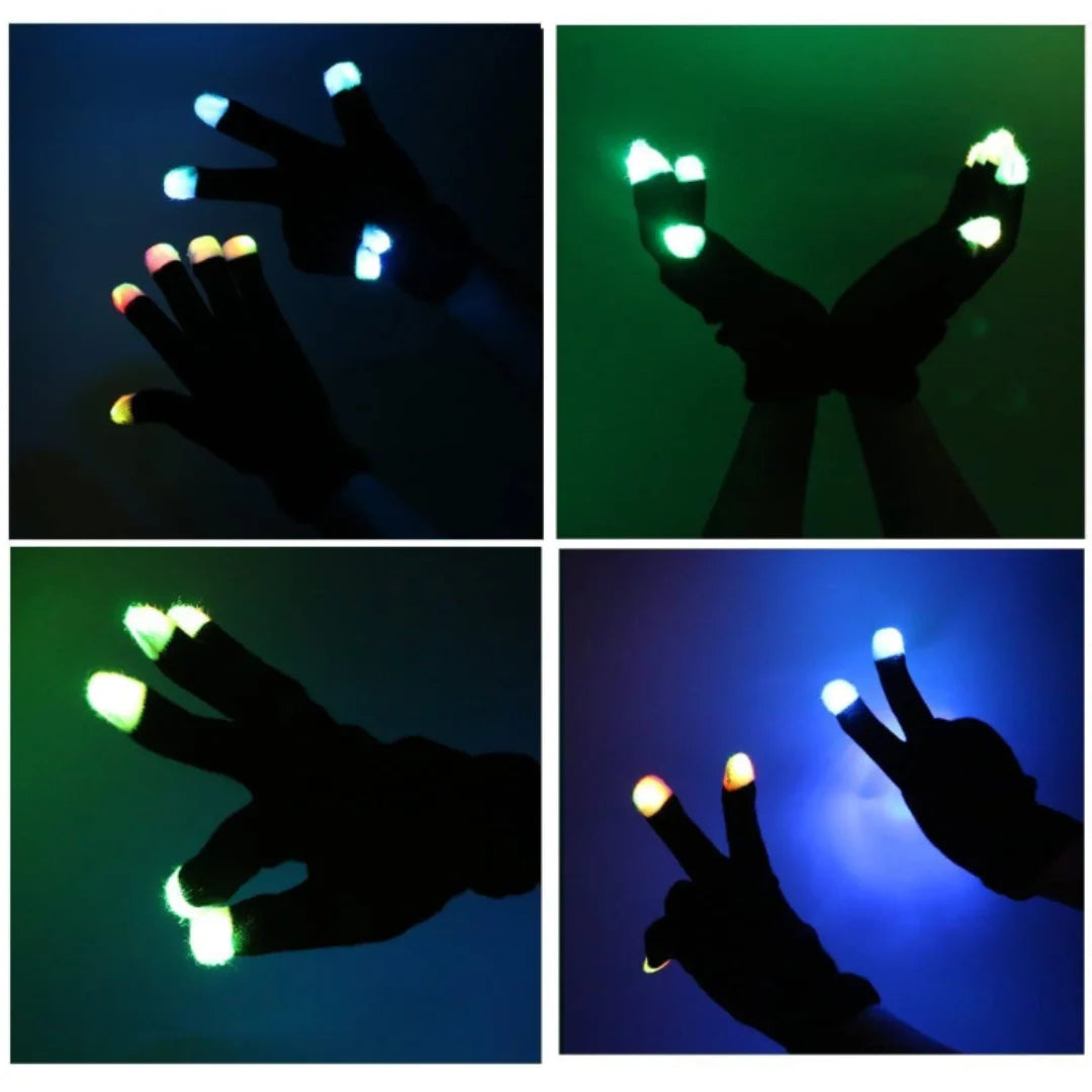 Sector 909 LED Rave Gloves