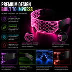 Sector 909 Neon Vision LED Party Glasses