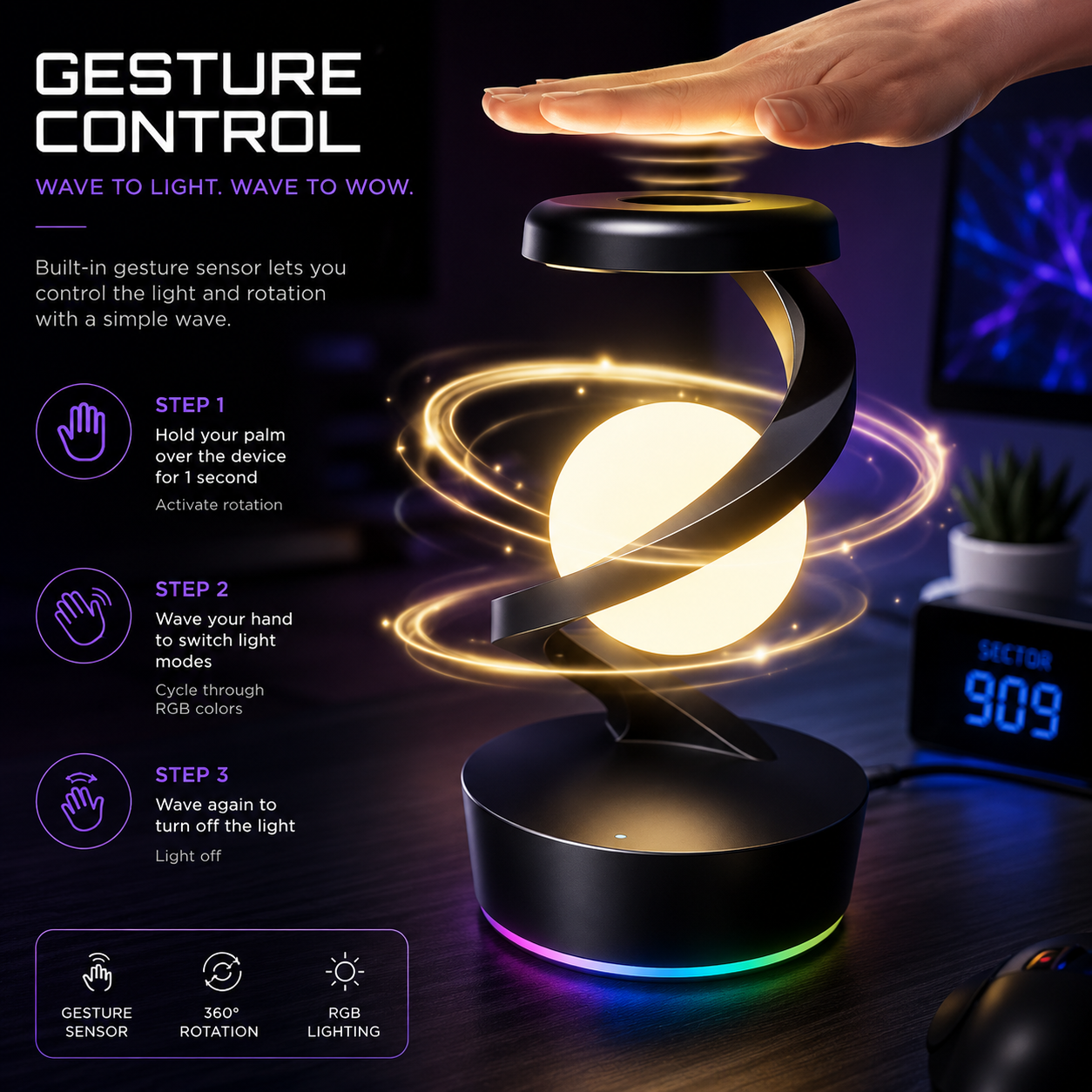 Orbit RGB Charging Lamp