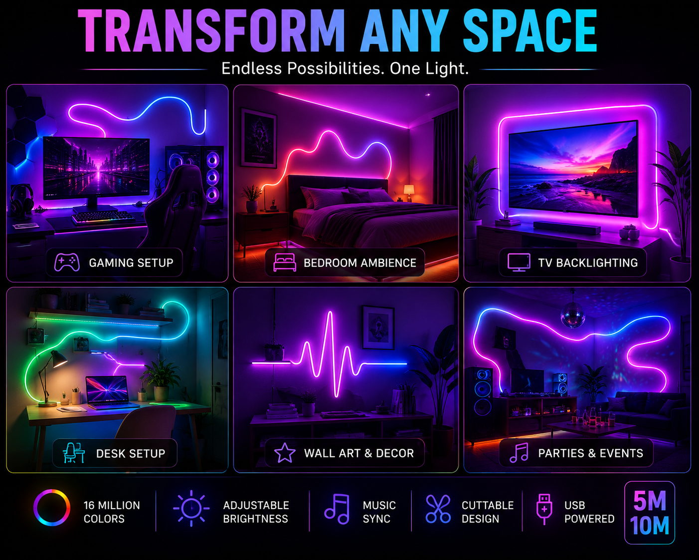 Sector 909 RGB Strip Lights