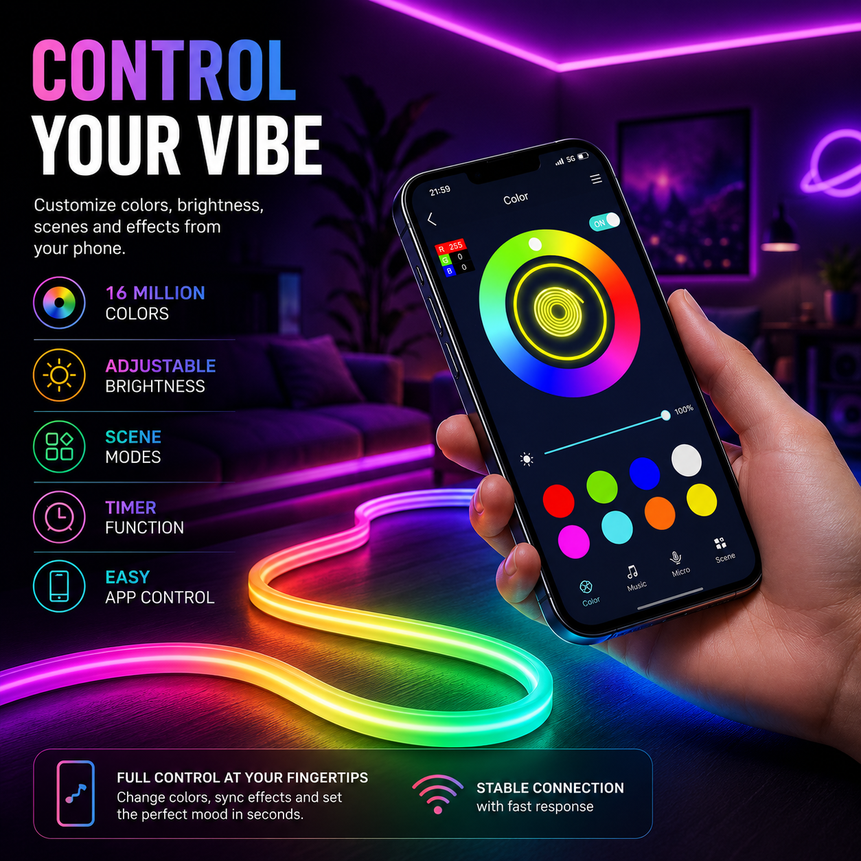 Sector 909 RGB Strip Lights